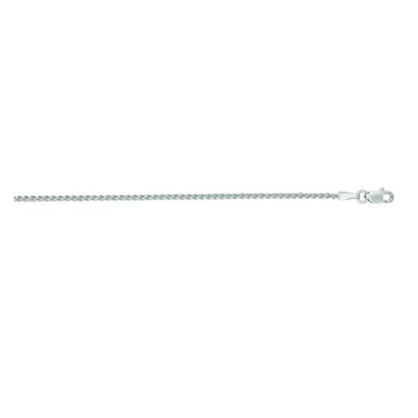 14K White Gold Round Wheat Chain Van Adams Jewelers Snellville, GA