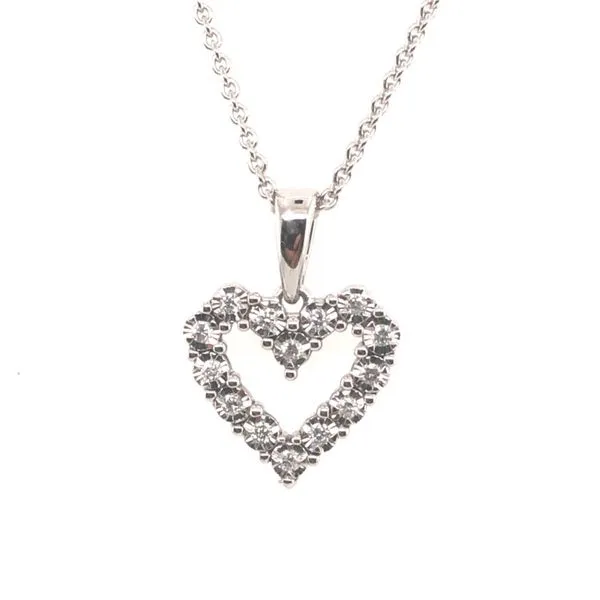 1/10 Carat Diamond Heart Necklace Van Adams Jewelers Snellville, GA