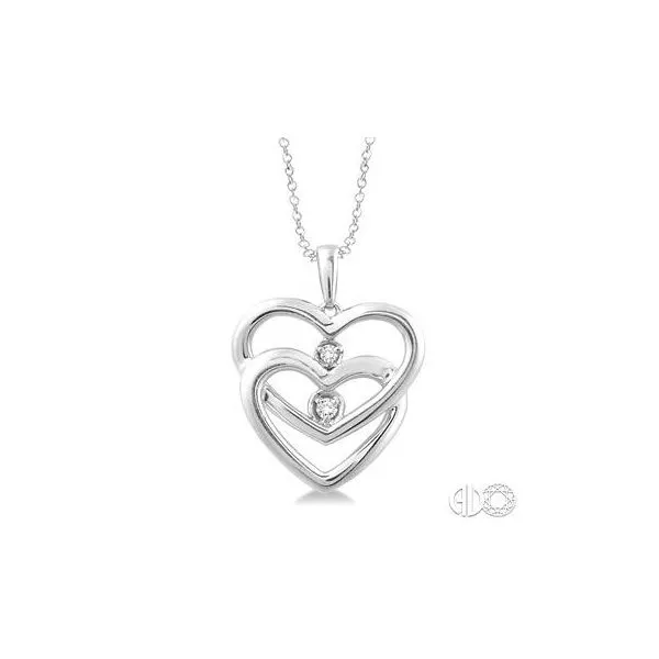 Silver Heart Diamond Pendant Van Adams Jewelers Snellville, GA