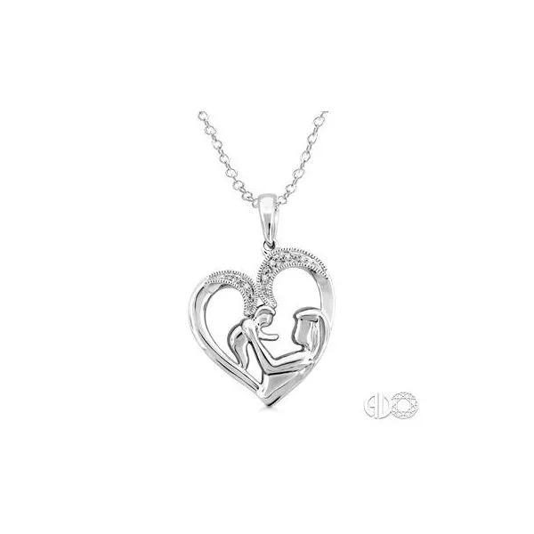 Silver Child & Mom Diamond Pendant Van Adams Jewelers Snellville, GA