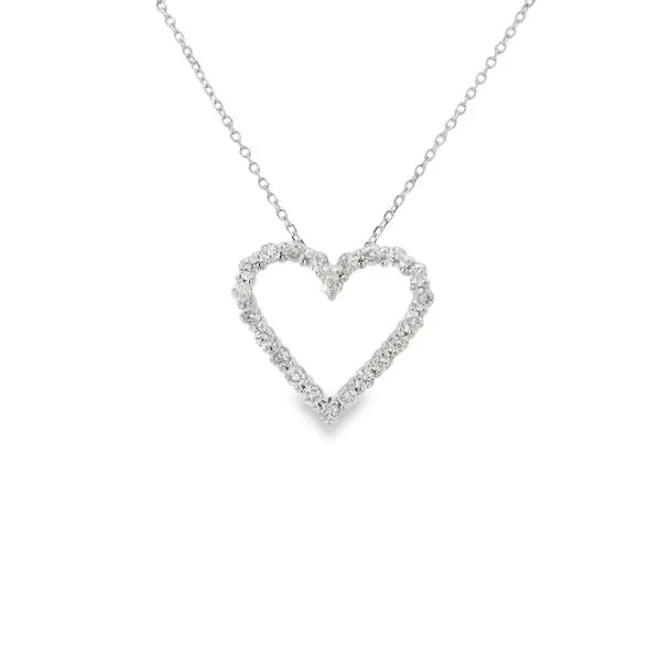 1/2 CT Natural Diamond Heart Necklace Van Adams Jewelers Snellville, GA