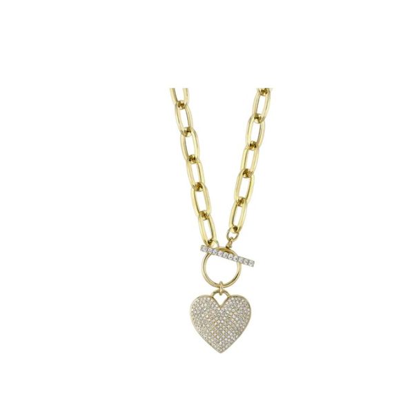 Cable Heart Toggle Necklce Van Adams Jewelers Snellville, GA