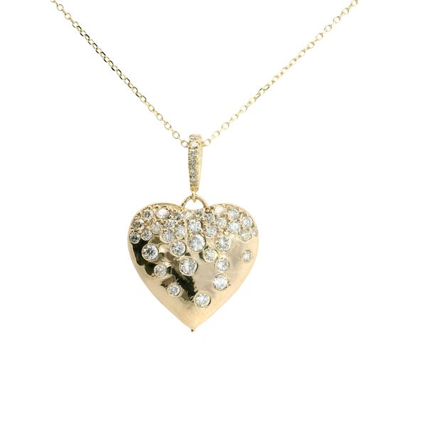 Scattered Diamond Heart Necklace Van Adams Jewelers Snellville, GA