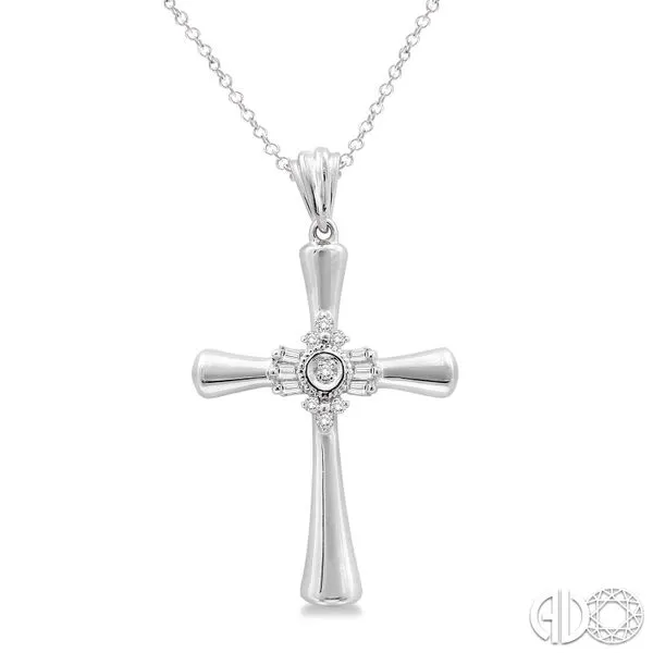 Sterling Silver Diamond Cross Pendant Van Adams Jewelers Snellville, GA