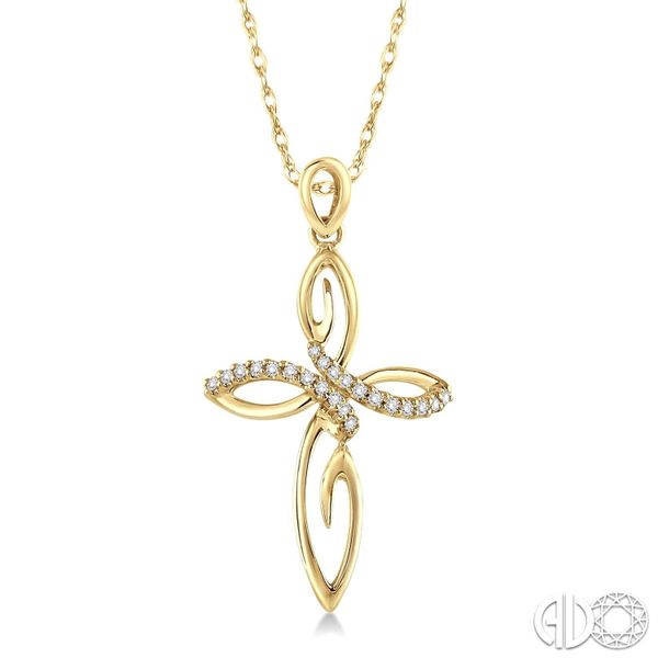 14K Yellow Gold Diamond Pendant Van Adams Jewelers Snellville, GA