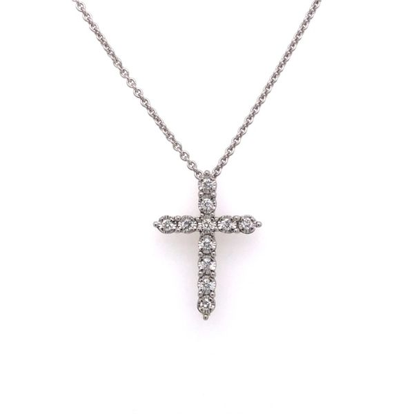 Sterling Silver Diamond Cross Pendant Van Adams Jewelers Snellville, GA