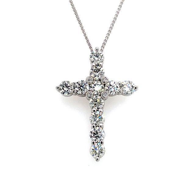 Diamond Cross Necklace Image 2 Van Adams Jewelers Snellville, GA