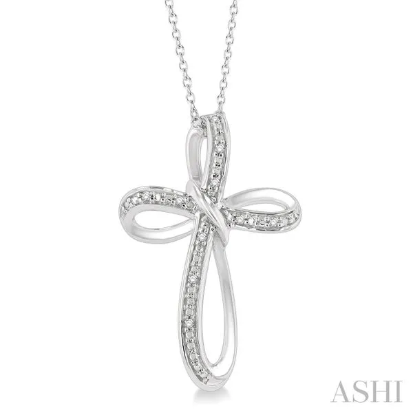 Silver Cross Diamond Infinity Pendant Van Adams Jewelers Snellville, GA