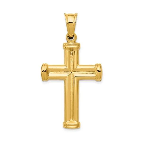 14 Karat Yellow Gold Cross Pendant Van Adams Jewelers Snellville, GA