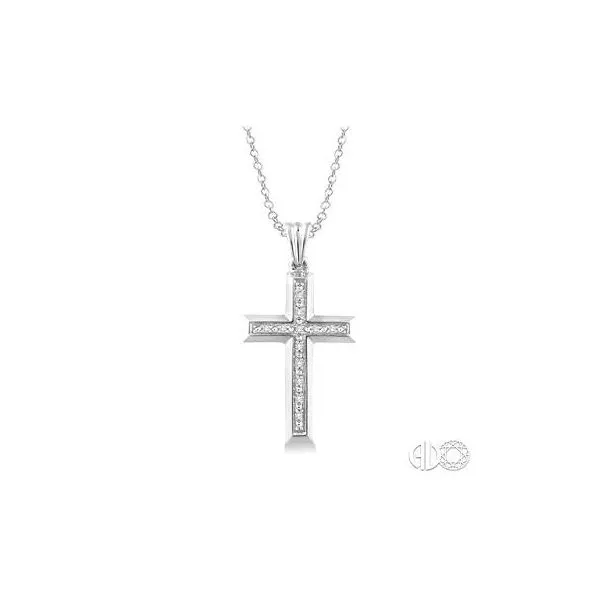 Silver Cross Diamond Pendant Van Adams Jewelers Snellville, GA