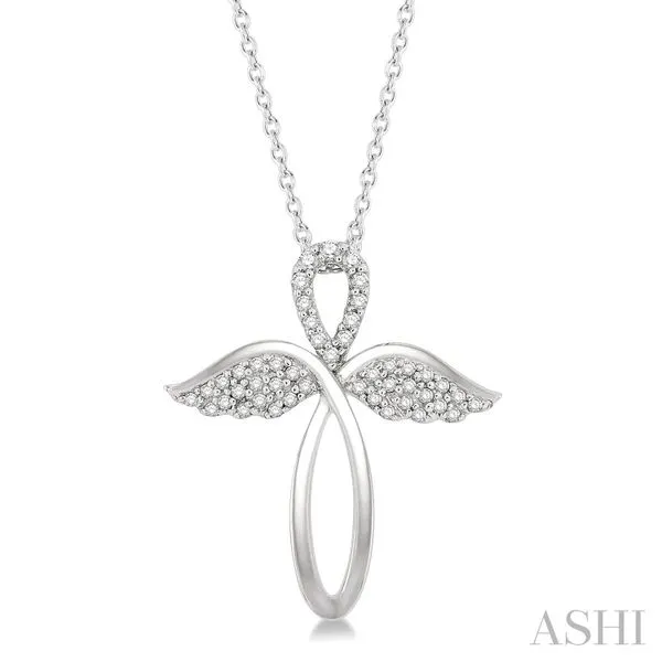 Diamond Angel Wings Cross Pendant Van Adams Jewelers Snellville, GA