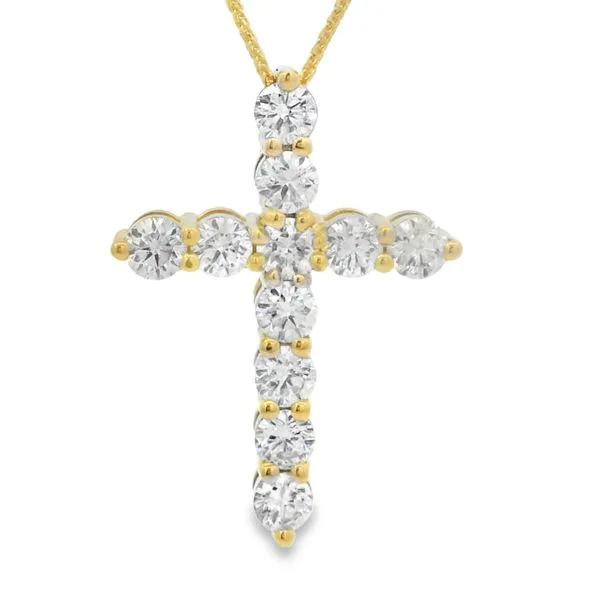 2 CT Diamond Cross Necklace Image 2 Van Adams Jewelers Snellville, GA