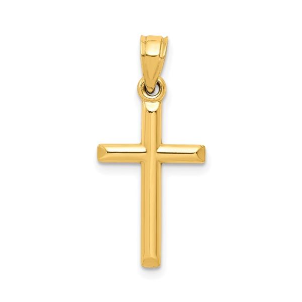 10K  POLISHED SOILID  CROSS PENDANT Van Adams Jewelers Snellville, GA