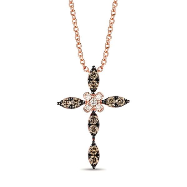 Le Vian® Pendant featuring Chocolate diamonds® , Nude diamonds™ set in 14K Strawberry Gold® Van Adams Jewelers Snellville, GA