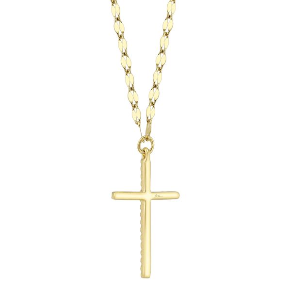 0.06CT DIAMOND CROSS SPARKLE CHAIN NECKLACE Image 2 Van Adams Jewelers Snellville, GA