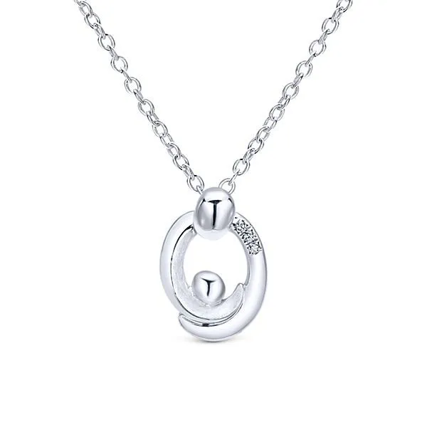 Gabriel & Co Sterling Silver Mother & Child Pendant Van Adams Jewelers Snellville, GA