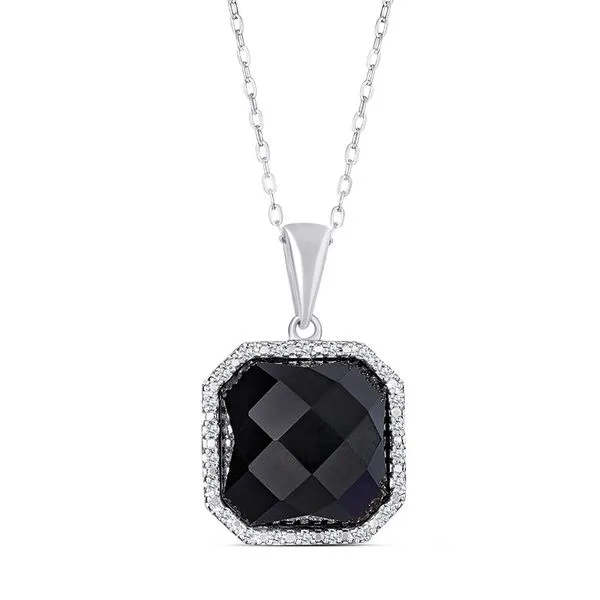 Onyx and Diamond Necklace Van Adams Jewelers Snellville, GA