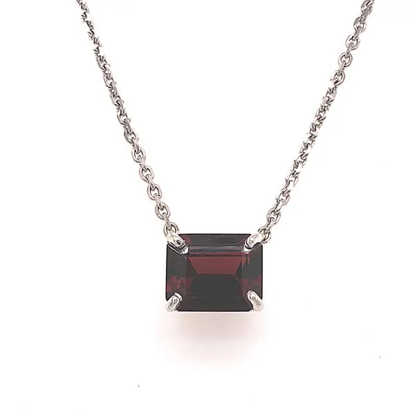 Sterling Silver Garnet Necklace Van Adams Jewelers Snellville, GA