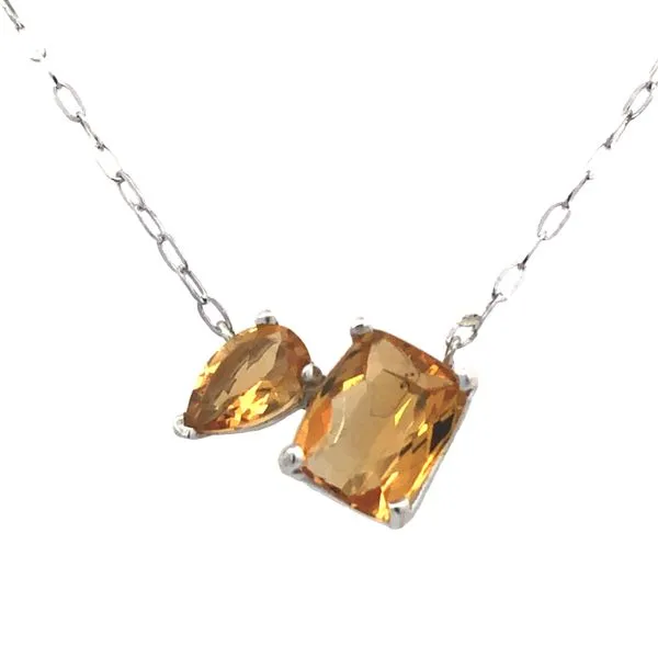2 Stone Citrine Necklace Van Adams Jewelers Snellville, GA