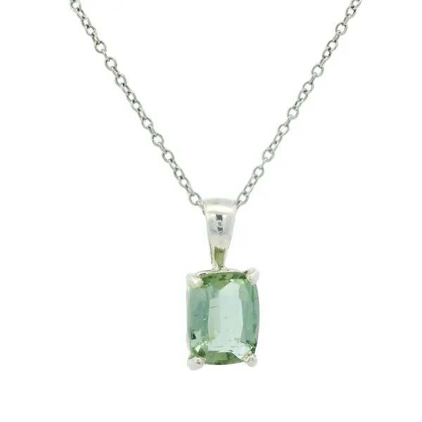 4 Ct Sea Foam Green Tourmaline Necklace Van Adams Jewelers Snellville, GA