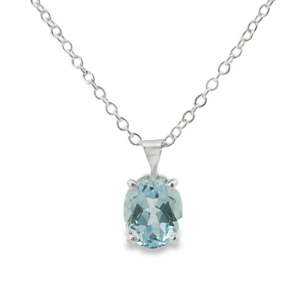 Lab Grown Aquamarine Necklace Van Adams Jewelers Snellville, GA
