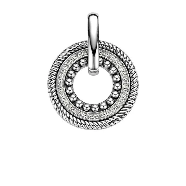 TiSento Silver and Cubic Zirconia Pendant Van Adams Jewelers Snellville, GA