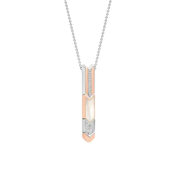 TiSento and 14K Rose Gold Arrow Necklace Van Adams Jewelers Snellville, GA