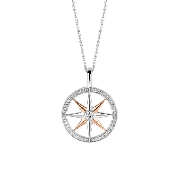 TI SENTO - Milano wind-rose silver pendant Van Adams Jewelers Snellville, GA