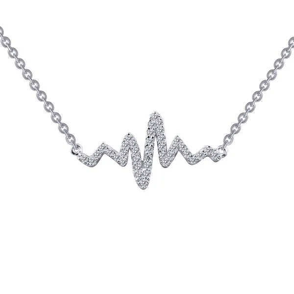 Silver Heartbeat Necklace Van Adams Jewelers Snellville, GA