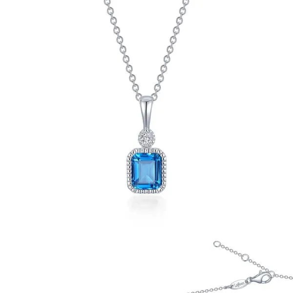 March Birthstone Necklace Van Adams Jewelers Snellville, GA