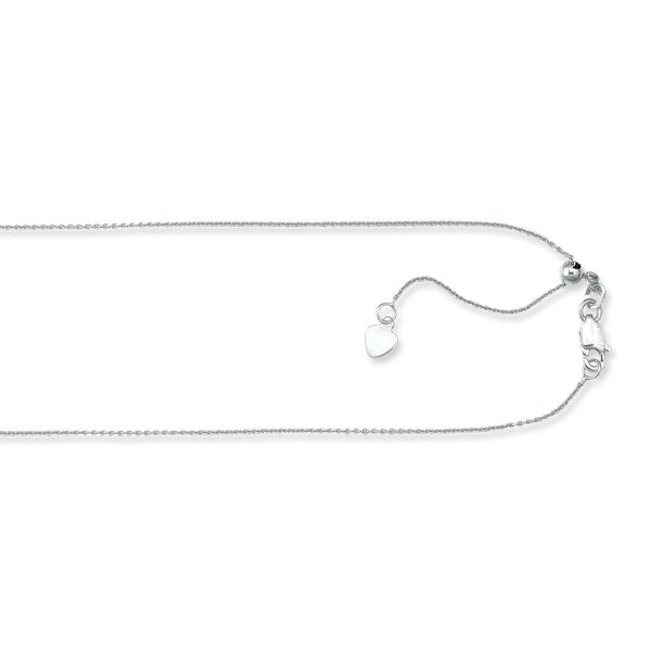 Adjustable Silver Cable Chain Van Adams Jewelers Snellville, GA