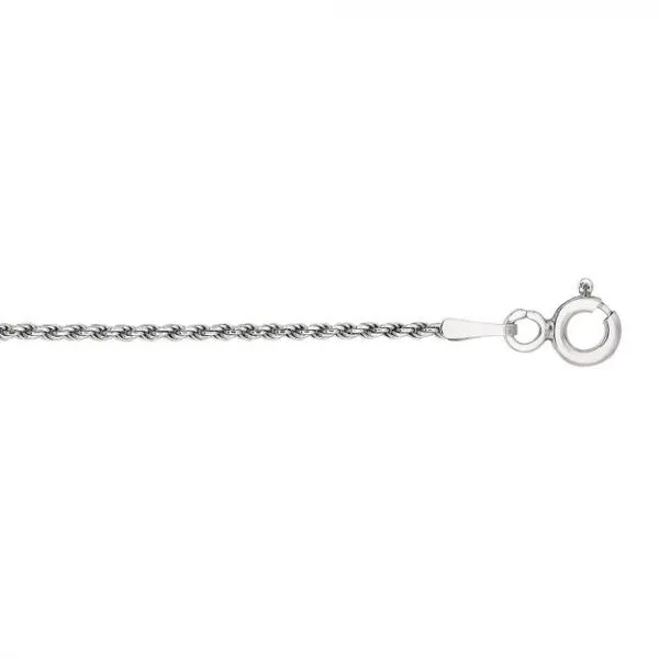 Silver 1.25mm Rope Chain Van Adams Jewelers Snellville, GA