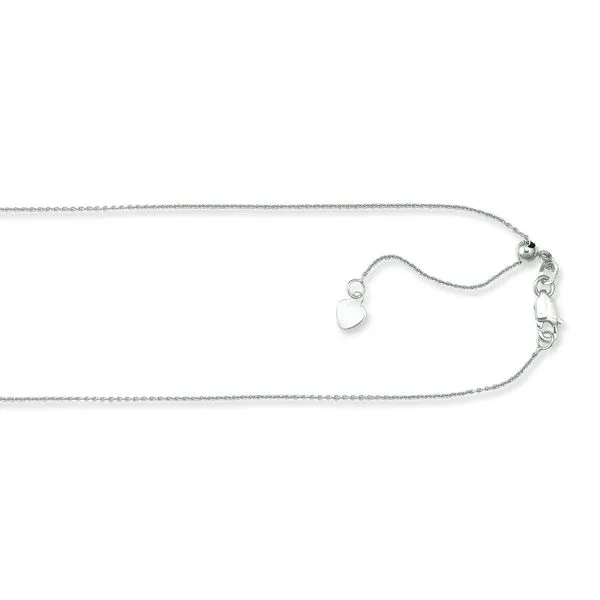 Adjustable Silver Cable Chain Van Adams Jewelers Snellville, GA