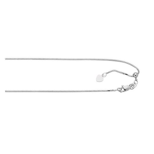 Adjustable Silver Box Chain Van Adams Jewelers Snellville, GA