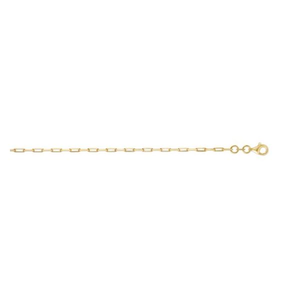 Silver Plated 1.8mm Paperclip Chain Image 2 Van Adams Jewelers Snellville, GA
