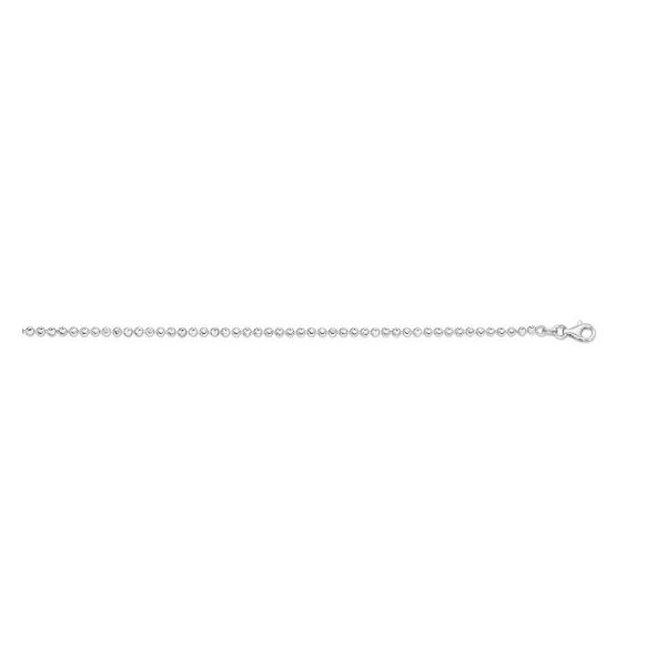 Sterling Silver 2.5mm Moon-cut Bead Chain Image 2 Van Adams Jewelers Snellville, GA