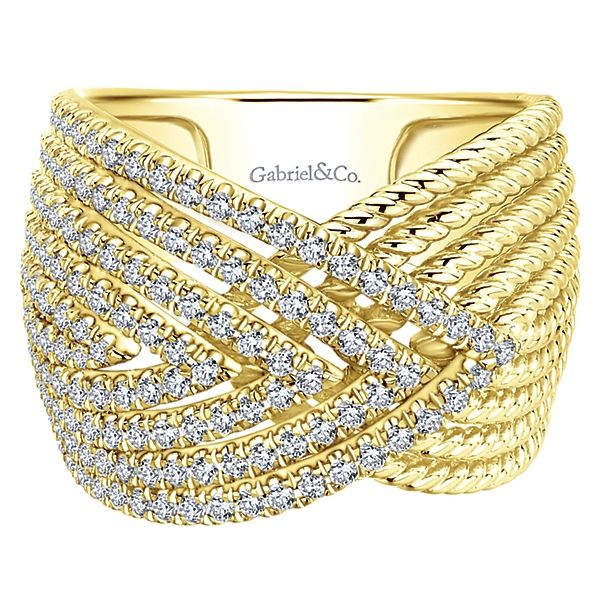 Gabriel & Co. 14K Yellow Gold Diamond Fashion Ring Van Adams Jewelers Snellville, GA