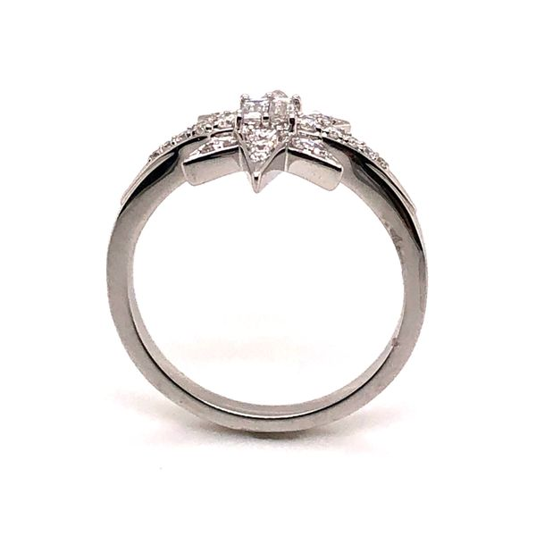 Van  Adam's Collection 14K White Gold Diamond Fashion Ring Image 4 Van Adams Jewelers Snellville, GA