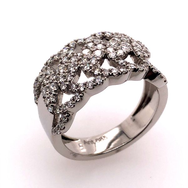 Van Adam's Collection 14K White Gold Diamond Fashion Ring Image 2 Van Adams Jewelers Snellville, GA