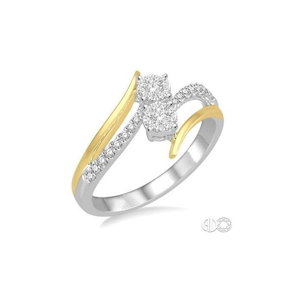 14K Two-Toned Gold Lovebright Diamond Ring Van Adams Jewelers Snellville, GA