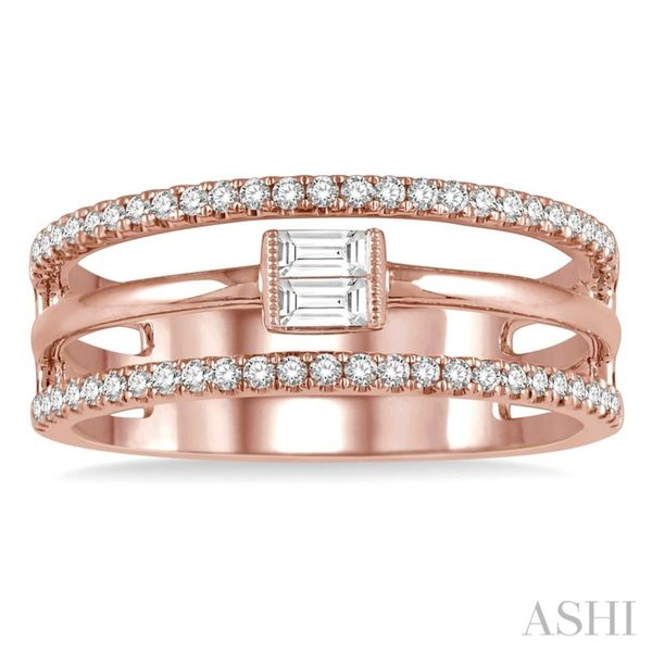 14K Rose Gold Diamond Fashion Ring Van Adams Jewelers Snellville, GA