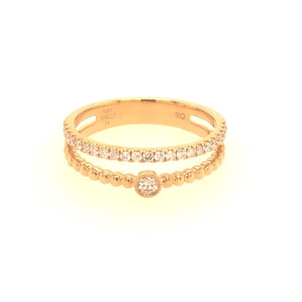 14K Yellow Gold Diamond Fashion Open Ring Van Adams Jewelers Snellville, GA