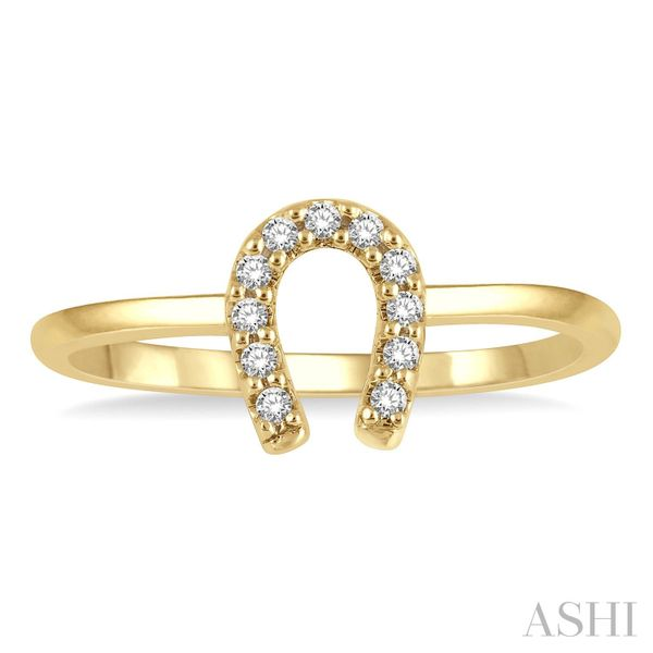 Stackable Horseshoe Petite Diamond Fashion Ring Image 2 Van Adams Jewelers Snellville, GA