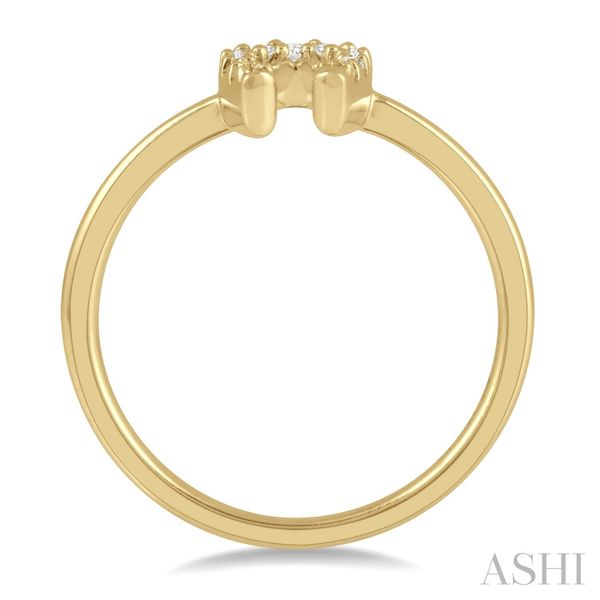 Stackable Horseshoe Petite Diamond Fashion Ring Image 3 Van Adams Jewelers Snellville, GA