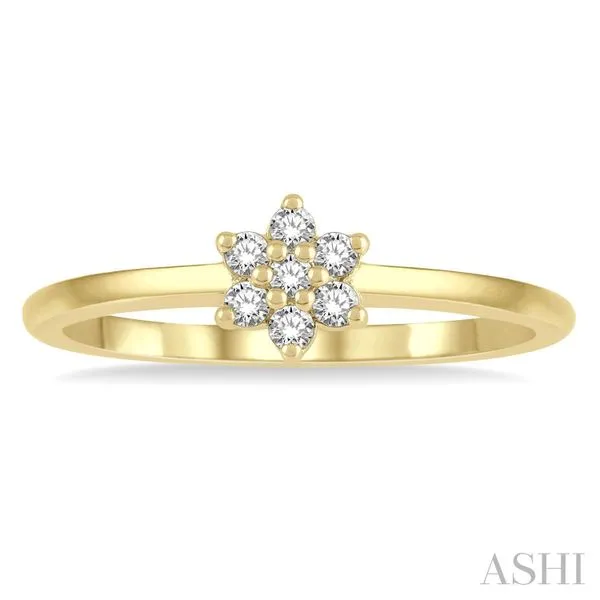 Stackable Flower Shape Petite Diamond Fashion Ring Image 2 Van Adams Jewelers Snellville, GA
