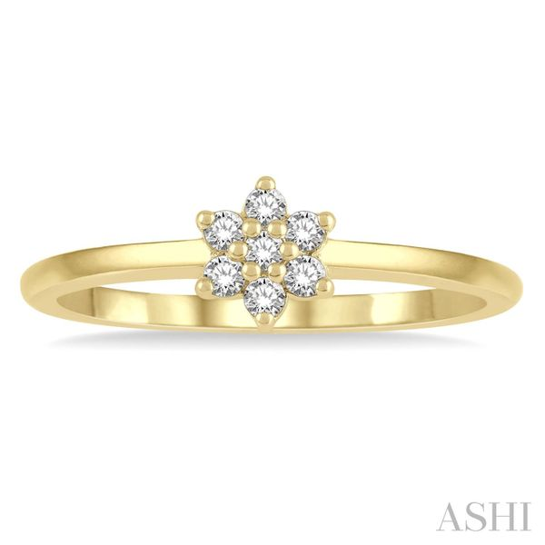 Stackable Flower Shape Petite Diamond Fashion Ring Image 2 Van Adams Jewelers Snellville, GA
