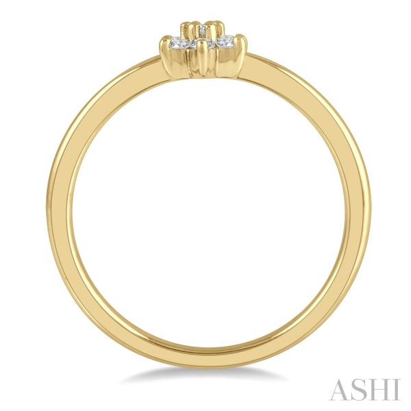 Stackable Flower Shape Petite Diamond Fashion Ring Image 3 Van Adams Jewelers Snellville, GA