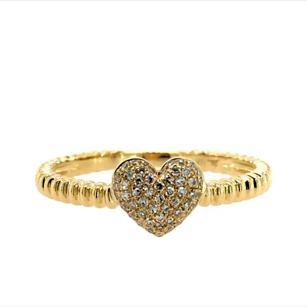 0.12CT DIAMOND PAVE HEART RING Van Adams Jewelers Snellville, GA