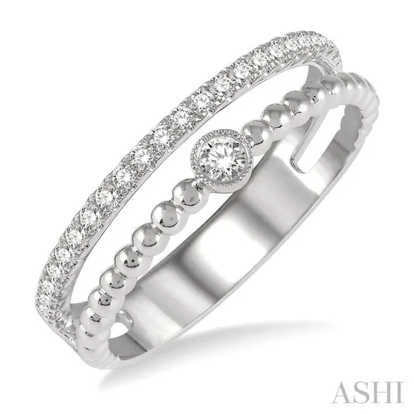 14K White Gold Diamond Fashion Open Ring Image 2 Van Adams Jewelers Snellville, GA