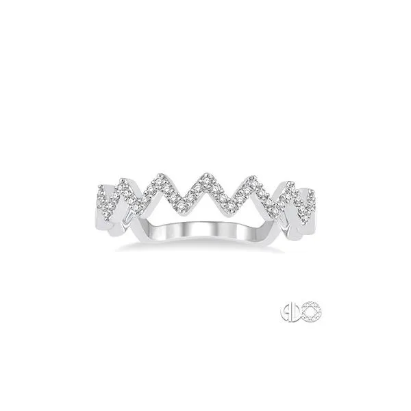 Zig-Zag Diamond Fashion Ring Image 2 Van Adams Jewelers Snellville, GA